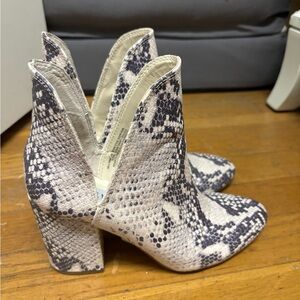 Steve Madden Snakeskin Booties